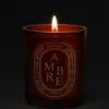Ambre (Bernstein) – mittelgroße Kerze