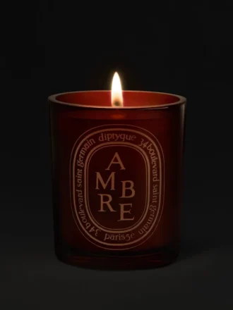 Ambre (Bernstein) – mittelgroße Kerze