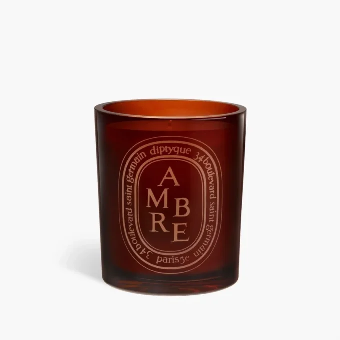 Ambre (Bernstein) – mittelgroße Kerze